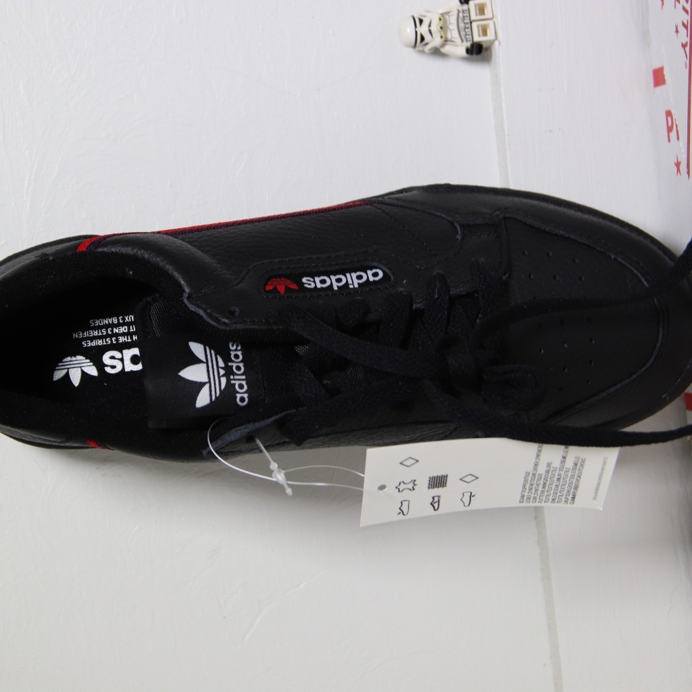 Adidas Black Leather CONTINENTAL 80 Sneakers